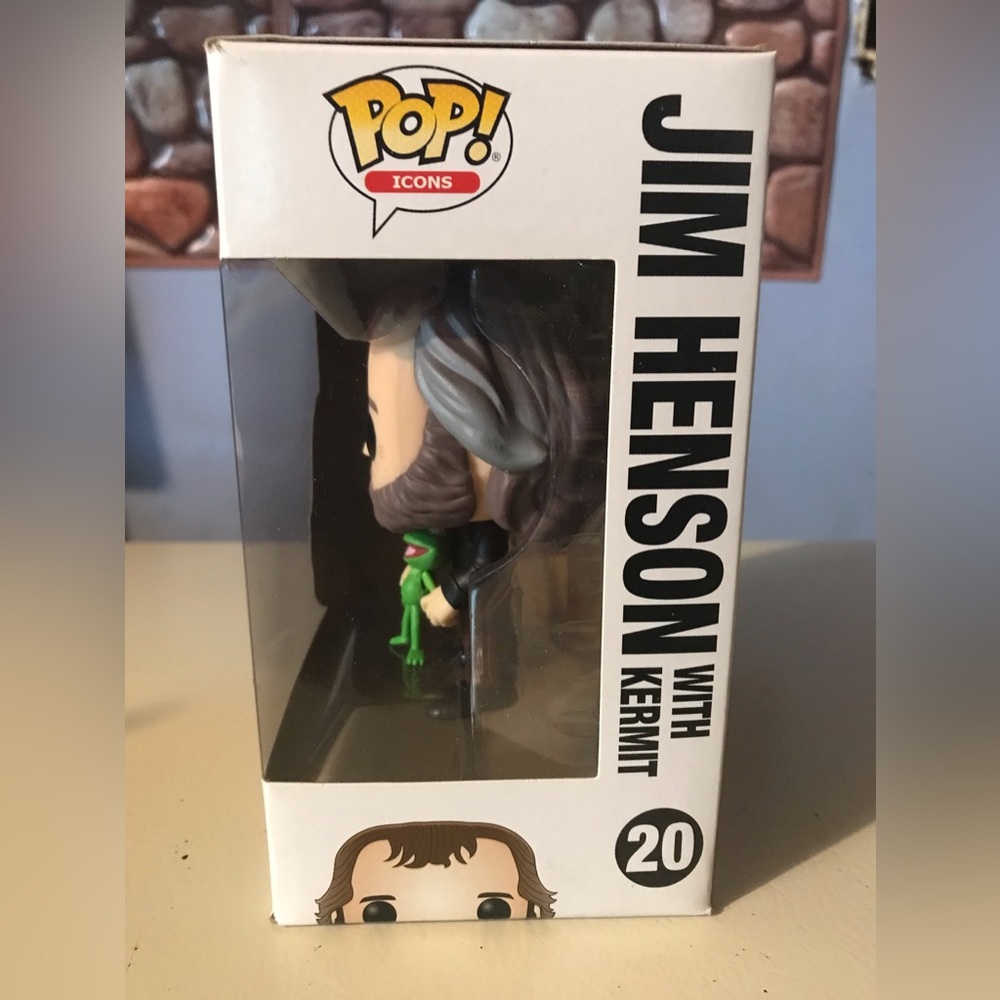 Funko Pop Icons #20 Jim Henson w/ Kermit Near Mint - Picture 4 of 6